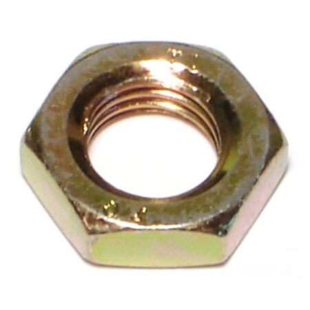 Midwest Fastener Lock Nut, M12-1.50, Steel, Class 8, Yellow Zinc, 8 PK 76068